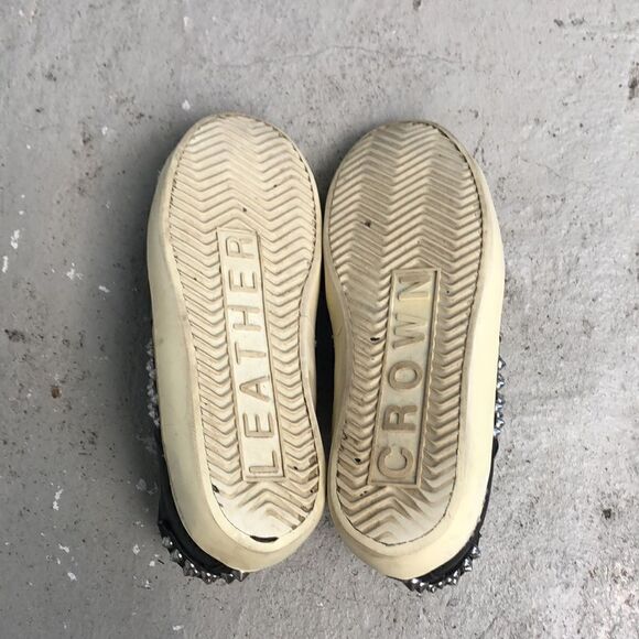 Leather Crown Studded Sneakers - Picture 6 of 11